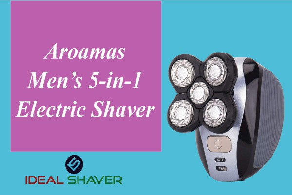 Aroamas Men's 5-in-1 Electric Shaver for older skin