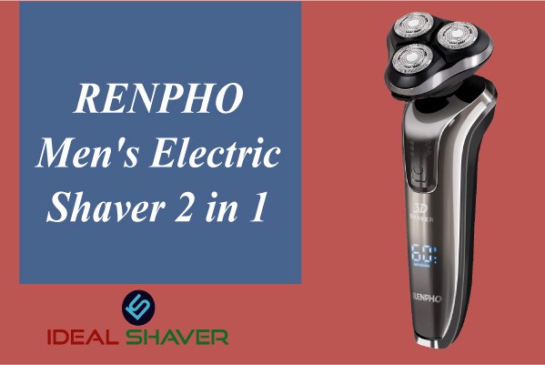 RENPHO Men's Electric Shaver 2 in 1 for Sensitive Skin
