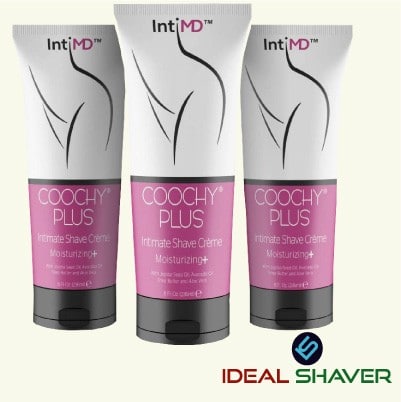 IntiMD COOCHY PLUS (3 Pack) Intimate Shave Cream Rash-Free With MOISTURIZING+ 8oz